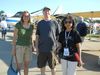 With Barnstorming producer Paul Glenshaw, and pilot, Anne at AirVenture 2011, Oshkosh, WI