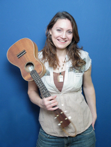 Suzanne with her Ukelele